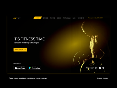 Gym landing screen