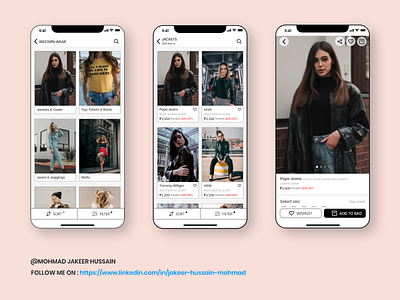 Clothing and apparel eCommerce app
