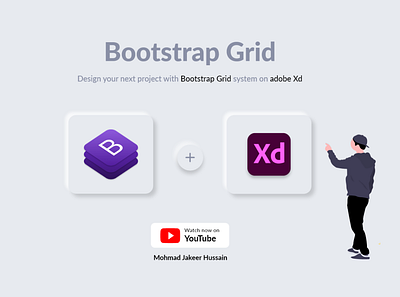 Bootstrap Grid on adobe Xd app design design designer designeveryday information architecture prototyping user experience userinterface