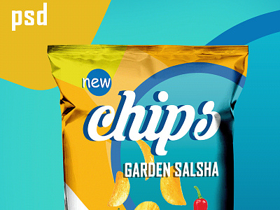 Free Chips Food Packaging Mockup