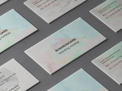 Free Simple Beautiful Business Card Branding Mockup