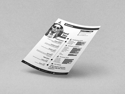 Free Cool Resume Template with Cover Letter and Portfolio cv cv template free resume template freebie freebies jobs resume resume design