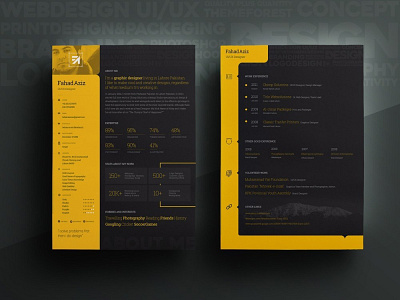 Free Personal Attractive Resume Template with Dark Color cv cv template free resume template freebie freebies jobs resume resume design