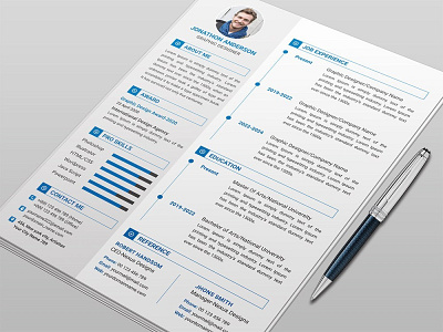 Free Clean Resume Template With Elegant Style cv free cv free cv template free resume free resume template freebie freebies resume