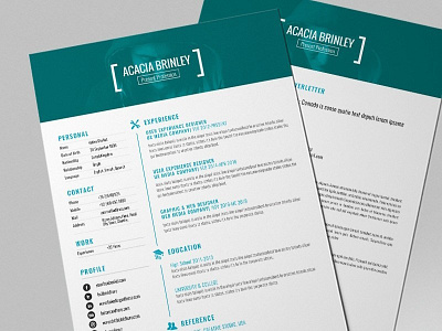 Free Personal Resume Template with Cover Letter Design cv free cv free cv template free resume free resume template freebie freebies resume