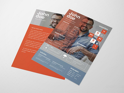 Free Innovative Resume Template with Stylish Design cv cv resume free cv free resume free resume template freebie freebies jobs minimalist resume