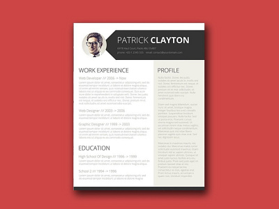 Free Stylish Word Resume template