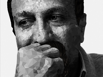 Low poly of Asghar Farhadi