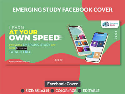 Emerging Study Cover Design for Facebook adobe banner branding design facebook graphic design illustration logo post social media