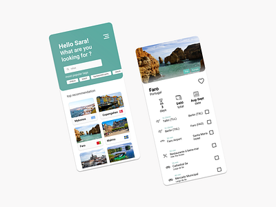 #6 myProject | Travel App app design ui ux uxui