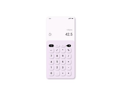 #8 myProject | Calculator with neumorphism app design ui ux uxui