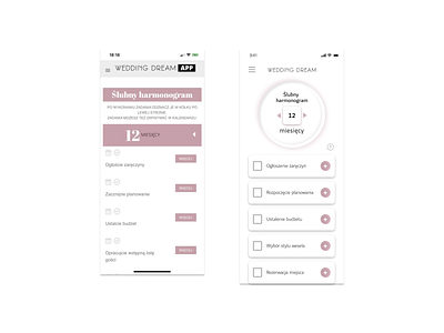 #7 redesign | wedding dream app