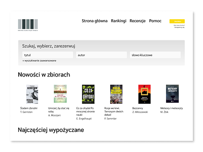 #8 redesign | Library Searching Page design ui ux uxui website