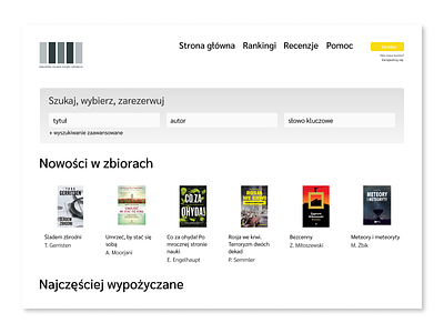 #8 redesign | Library Searching Page