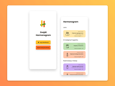 #12 redesign | EcoHarmonogram app design redesign ui ux uxui