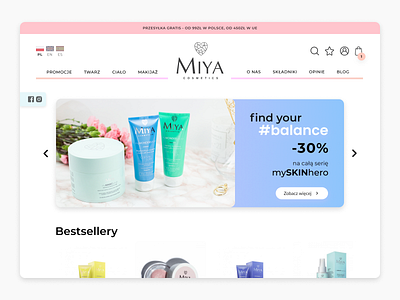 #13 redesign | Miya Cosmetics design redesign ui ux uxui website