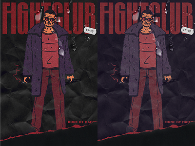Fight Club movie poster illustration