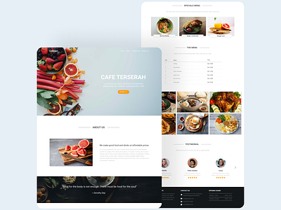 Landing Page Restaurants Terserah