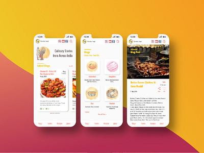 Food Blog Mobile Website Redesign (Chowder Singh)