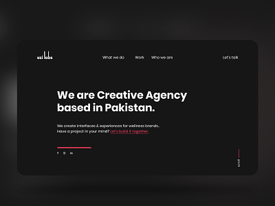 Creative Agency Landing Page agency agency landing page agency web design agency website animation creative agency landing page landing page concept landing page design landing page ui ui uidesign uiux ux ux design web website concept