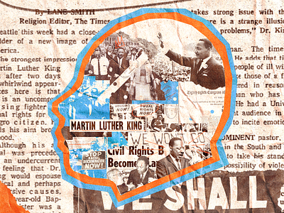 MLK collage digital collage martin luther king jr mlk mlkday portrait