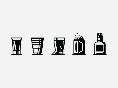 Pick Your Poison ☠️🍺 beer beer friday black boot can cup icons jack liquor shot whiskey white