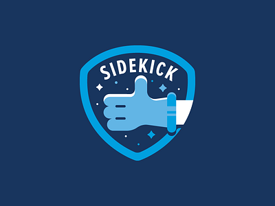 Sidekick Badge badge hero sidekick thumbs up
