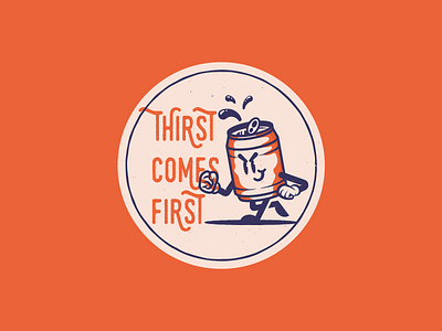 Worst come to worst... beer booze character coaster stickermule thirsty