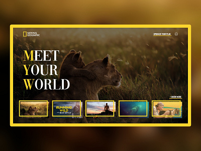 National Geographic app design landing page design landing page ui landingpage mobile ui nat geo nat geo wild native nature survival show survival show ui ux web web app design