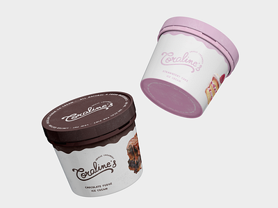 Ice cream product design 🍨 | Viviana brand design brandidentity creamery icecream logodesign logotype packaging productdesign typography