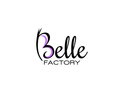 Belle Factory D beauty branding fashion logo logotipe logotipo moda woman