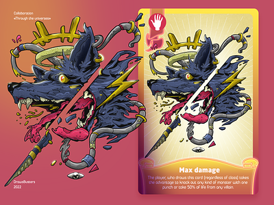 Max Damage 2d adobe photoshop art card character design design art game graphic design illustration procreate
