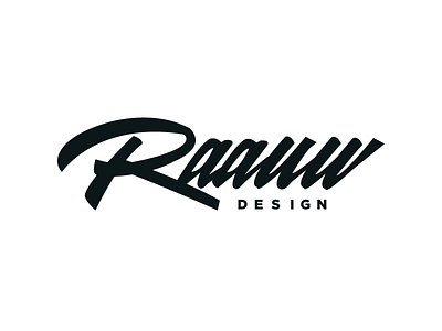 Raauw brand branding calligraphy identity lettering logo typography