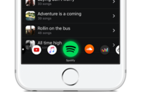 Add to playlist - page controller