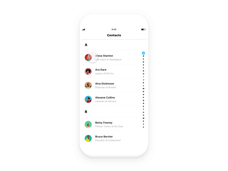 Swipe to call concept