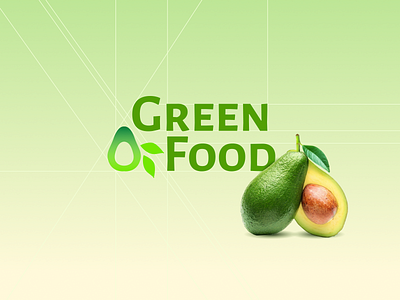 Logo for my new project "Green Food" avocado branding design food green logo logo design logo green food logotype vector