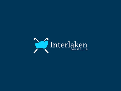 Interlaken 4 branding golf golf course golf course logo lakes logo logo design minnesota