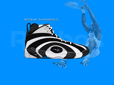 REEBOK SHAQNOSIS basketball branding illustration nba orlando magic reebok reebok basketball shaq shaquille oneal shoe shoes