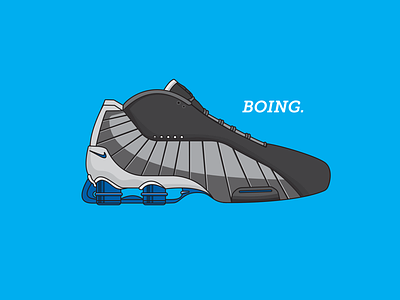 Nike Shox BB4 boing nike nike shox shoes speed art vector