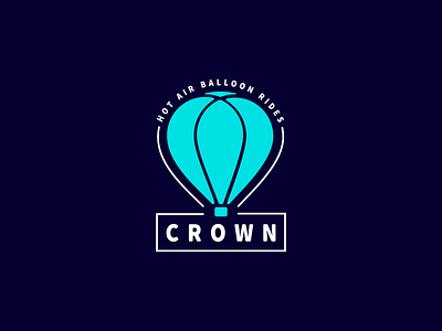 Crown air air travel balloon crown daily logo challenge hot air balloon travel