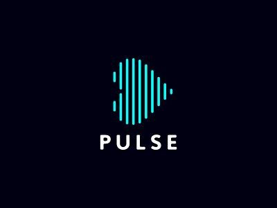 Pulse branding daily logo challenge heart logo design music music streaming pulse streaming