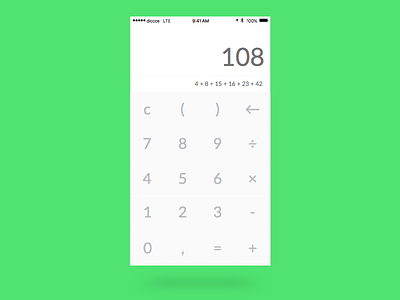 Calculator — Daily UI #004 004 calculator dailyui