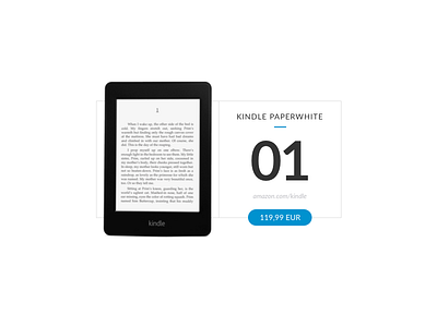 E-Commerce Shop (Single Item) — Daily UI #012 012 dailyui e commerce item kindle shop