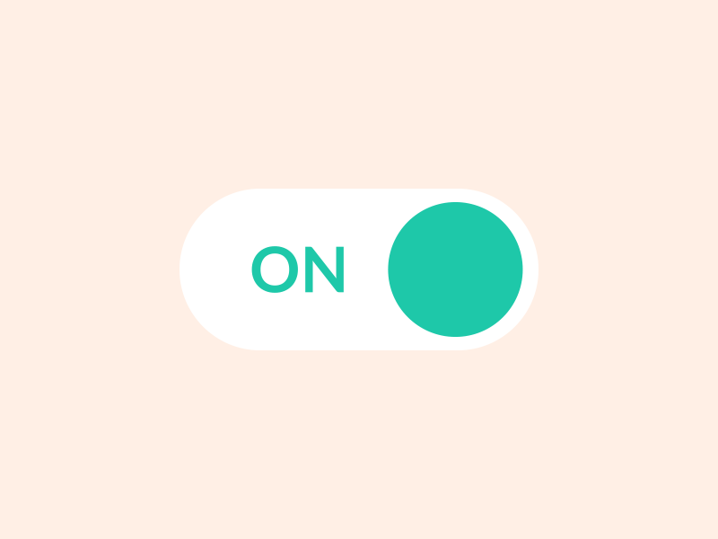 On/Off Switch — Daily UI #015 015 dailyui off on switch