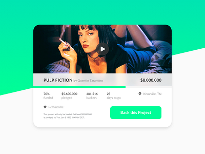 Crowdfunding Campaign – Daily UI #032