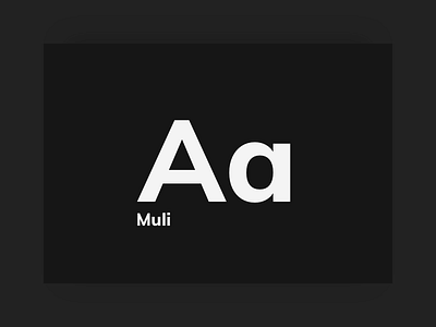 Muli Typeface font muli type typeface typography web