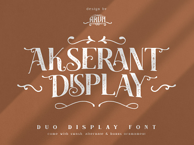Akserant Display Font abc alphabet art background banner decoration design display graphic lettering logo old poster retro sign template typeface typography vector vintage