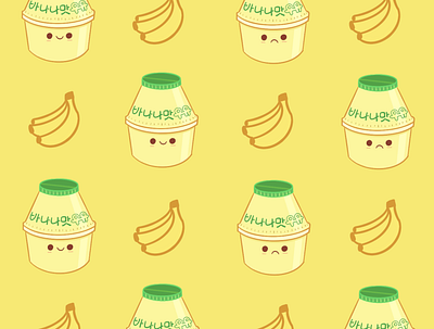 Banana milk wallpaper banana huawei illustration wallpaper