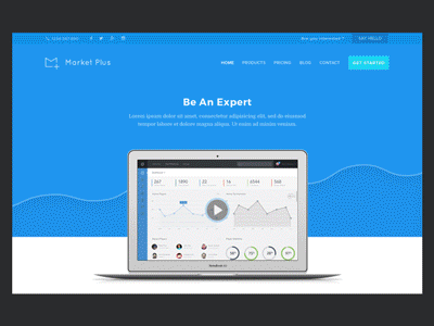 Market + animation concept gif interaction marketing ui ux web web design website