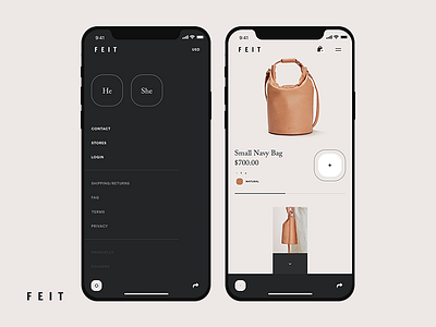 F E I T concept clean concept creative design ecommerce minimal photo ui ux web webdesig